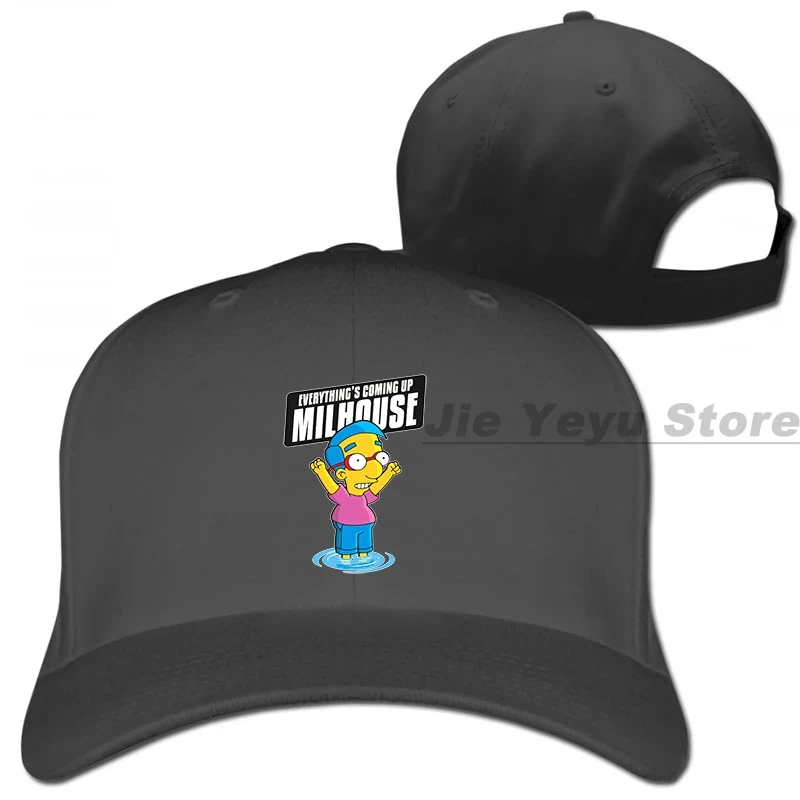 All Going Up Milhouse бейсболка для мужчин и женщин Кепка для водителя грузовика модная Регулируемая Кепка - Цвет: 1-Black