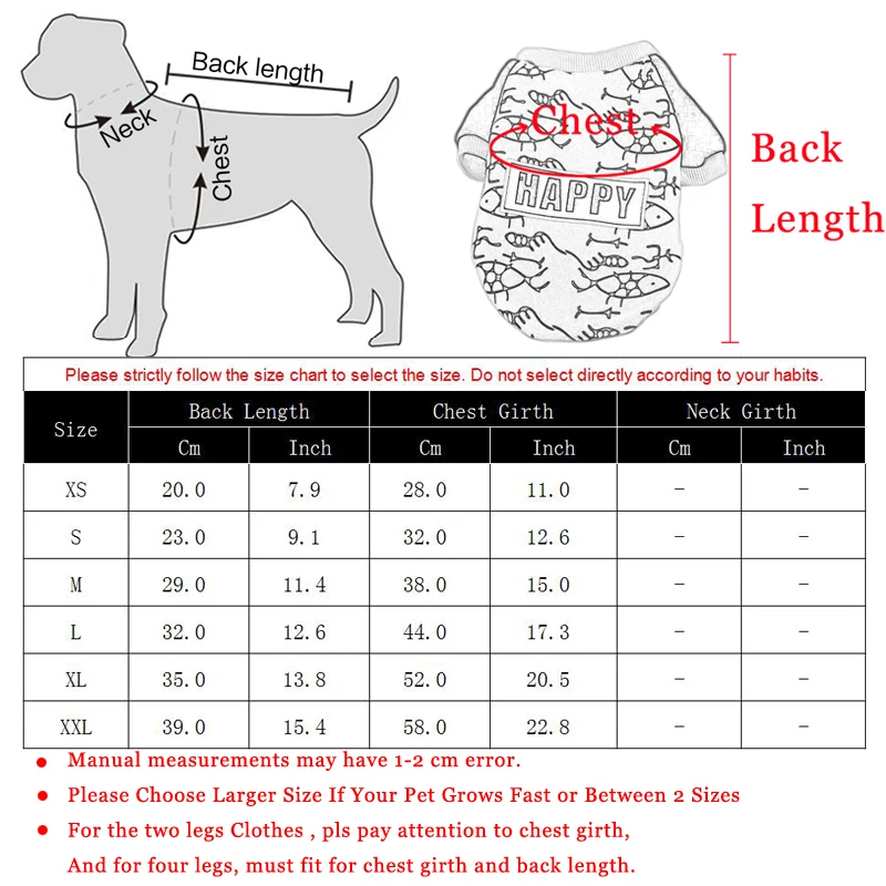 Winter Warm Pet Dog Clothes for Small Dogs Soft Cotton Cat Puppy Pullover Sweatshirt Dog Coat Jackets Pug Clothing Pets Products