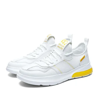 

Summer New Men's Sports Shoes Trend Wild Mesh Breathable Student White Running Shoes Sweat-Absorbant Balenciaca Shoes Off White