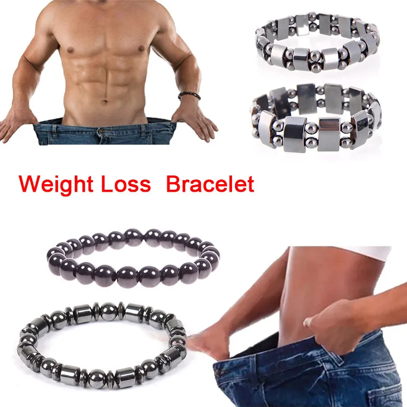 Magnetic therapy Health care Loss Weight Effective Black Stone Bracelets slimming Stimulating Acupoints Arthritis Pain Relief