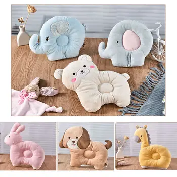 

Newborn Pillow Soft Cute Positioner Prevent Flat Head Infant Head Shaping Pillow