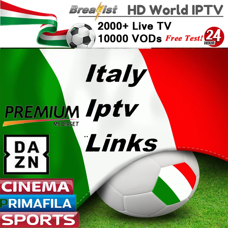 

iptv Italia 1 year for Android tv box m3u smart tv Enigma2 MAG support Italy Spain France Germany Netherlands iptv subscription