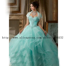 Новое светло-голубое элегантное Тюлевое Пышное Платье бальное платье Кристалл бисер разрез спереди Vestido праздничное платье без бретелек