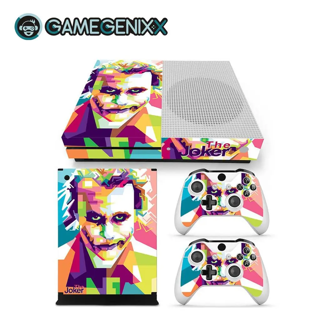 Защитная Наклейка GAMEGENIXX для Xbox One Slim Console и 2 контроллера-The Joker - Цвет: The Joker