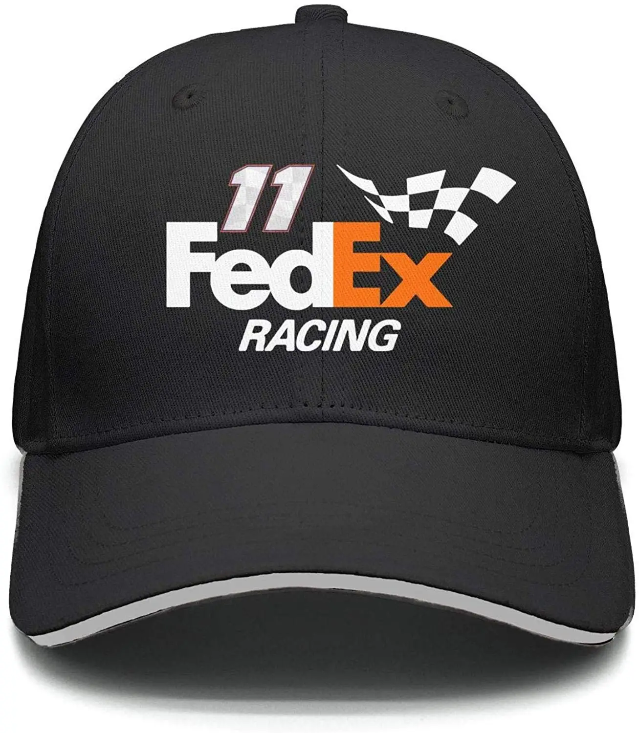 Для мужчин/Wo Для мужчин s FeDEX-Racing-Hamlin-11-простой Регулируемый Охота Кепки уличные Танцы Бейсбол шляпа