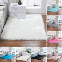 Украшение дома твердый коврик в прихожую прямоугольник нескользящая гостиная мягкий ковер пушистый искусственный мех для спальни