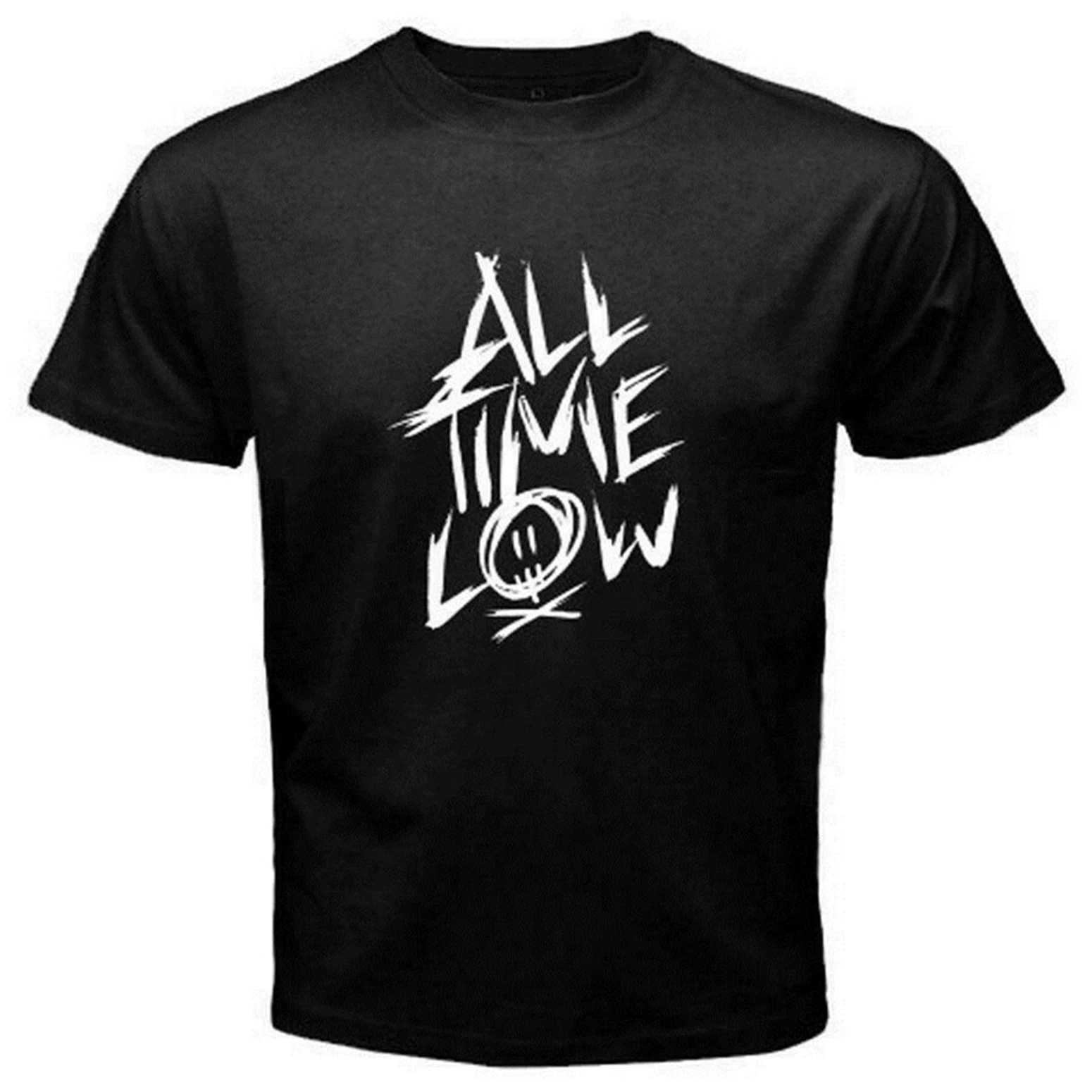 Nueva camiseta con Logo Time Low Pop Punk Rock Band talla S a 3Xl talla Usa En1 Retro cuello redondo|Camisetas| - AliExpress