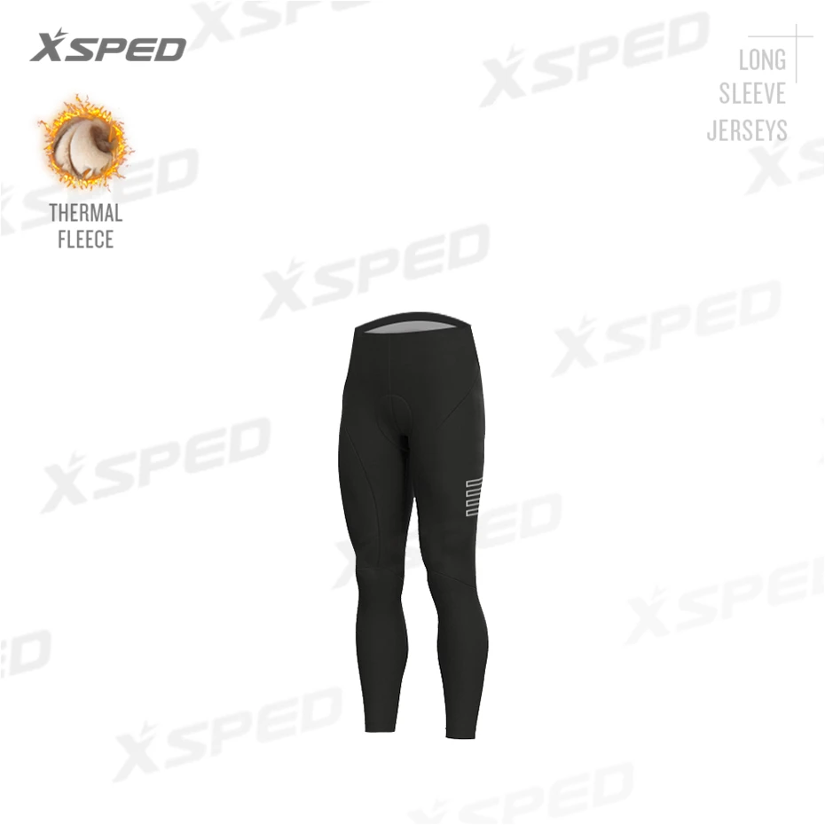 Pants Зимняя одежда для велоспорта с длинным рукавом, комплекты из Джерси, термо-флис, профессиональная команда ALEING, Мужская теплая униформа для MTB, одежда для шоссейного велосипеда, одежда для улицы - Цвет: Pants