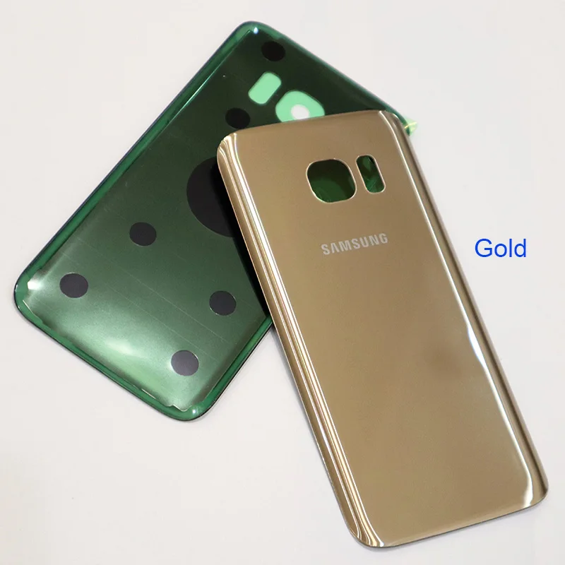 Gold Samsung Galaxy S7 Edge Задняя крышка батареи 3D стеклянная дверь задняя крышка корпуса для 5," samsung S7 Edge замена likee крышка - Цвет: Gold
