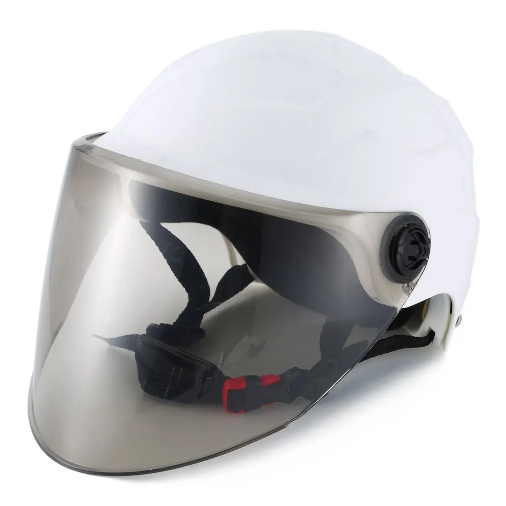 Unisex Adult Half-Size Style Clear Matte Black Motorcycle Helmet Comfortable Ultraviolet-proof Men Women For Motorbike | Автомобили и