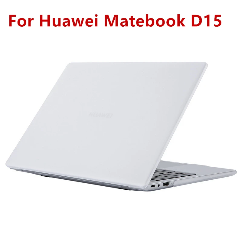 

Clear Case for Huawei Matebook D15 2020 Matte Crystal Transparent Hard Laptop Cover for Matebook D 15 Cases Accessories Funda