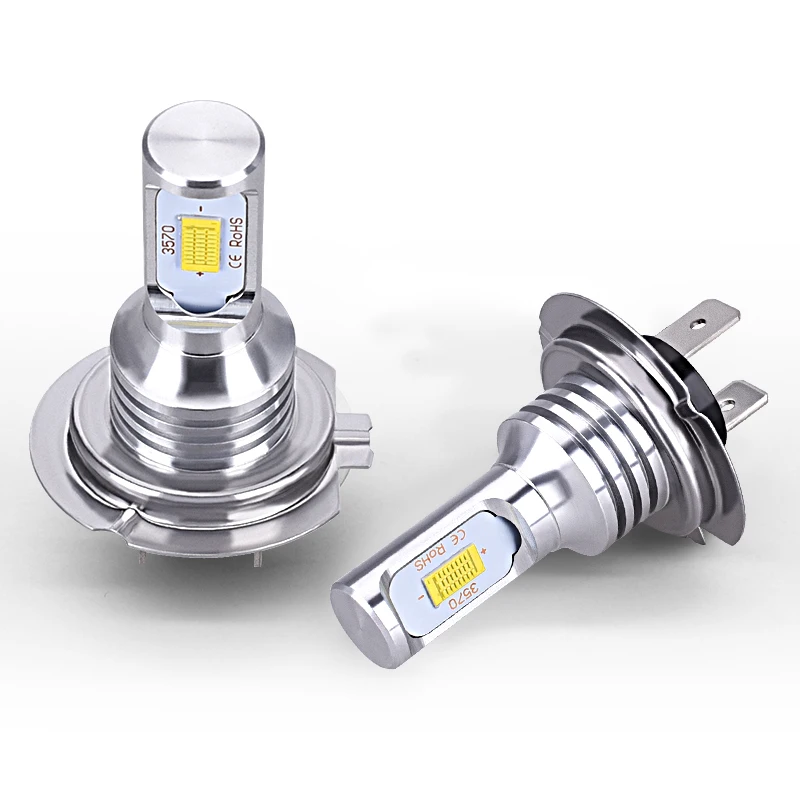 2 шт. Противотуманные фары 72 Вт Супер ярсветодиодный H7 LED H4 Автомобильные 3000lm CANBUS