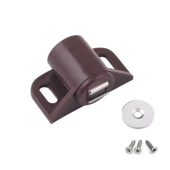 オンライン 2ピース/ロット小さなプラスチック磁気ドアキャッチラッチキャビネット家具シャッターためキャッチ食器棚引き出し近い