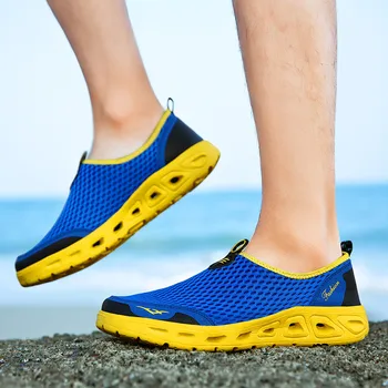 

Men running sports shoes non-slip breathable men's casual shoes pedal net surface wading men's shoes outdoor sports casual shoes