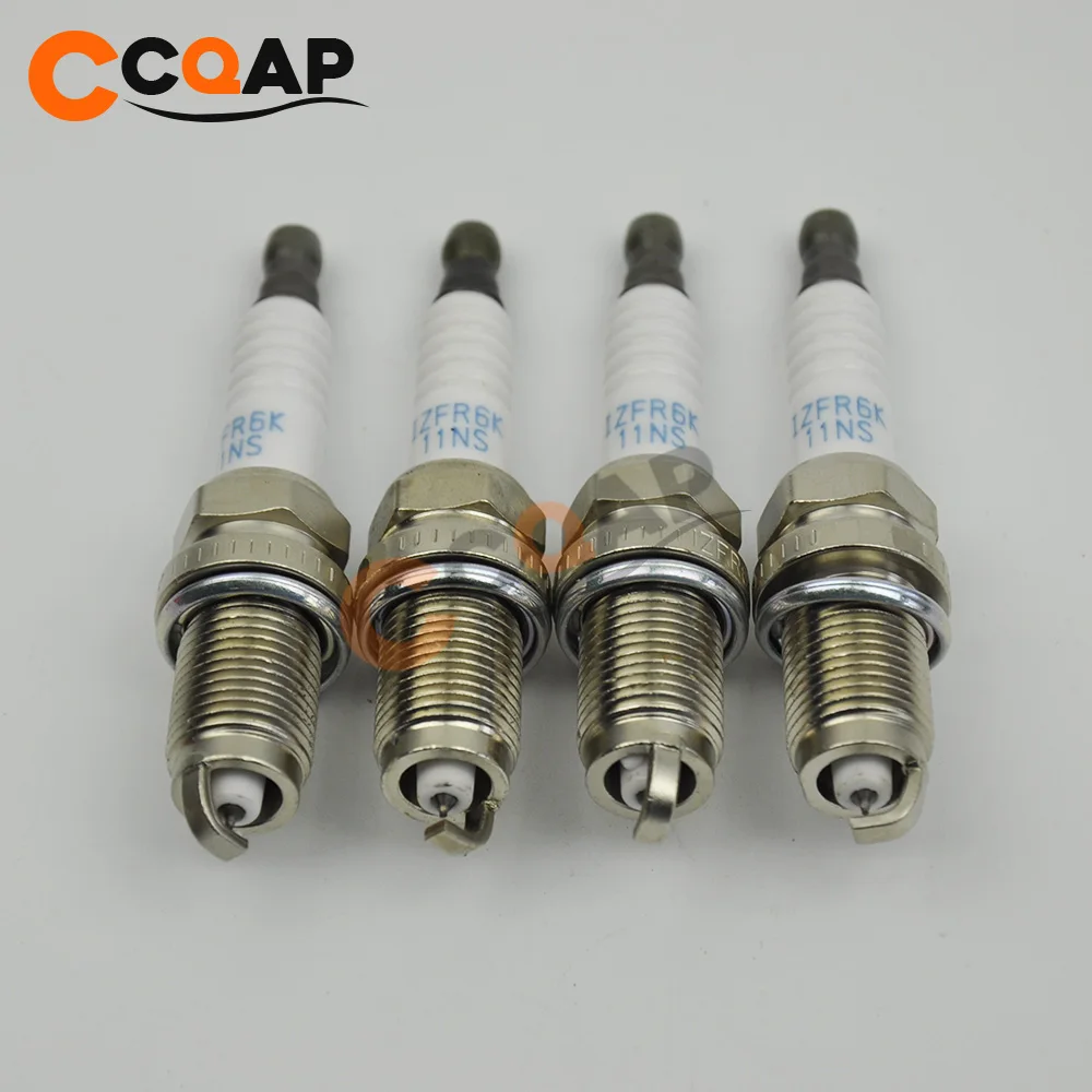4х иридиевая Свеча зажигания 12290-R62-H01 IZFR6K-11NS для Honda Accord Civic CRV Acura 12290R62H01 IZFR6K11NS |