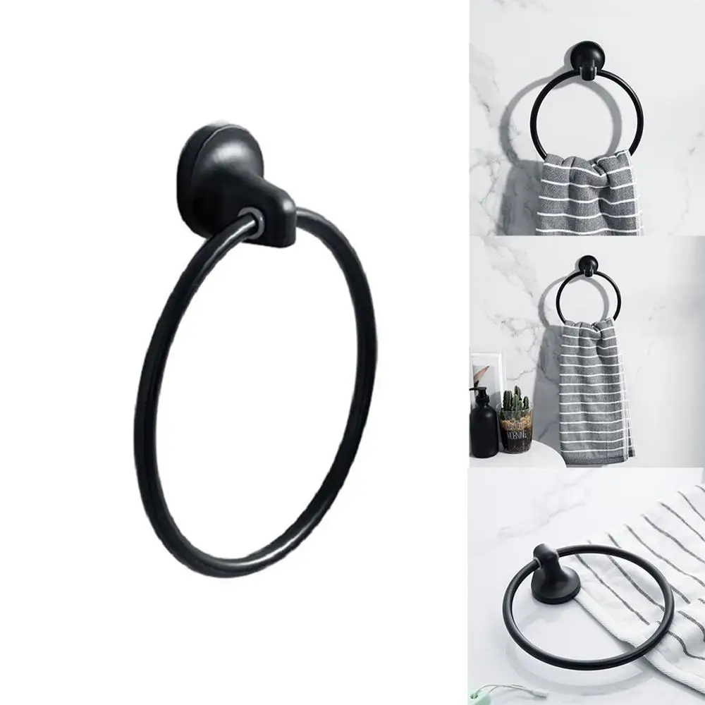 

1PC Casual Bathroom Toilet Hand Towel Ring Holder Rail Stainless Steel Wall Mounted