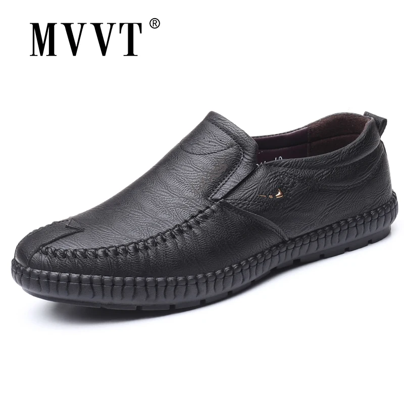 Мужские повседневные туфли MVVT из микрофибры Модные слипоны лоферы теннисная