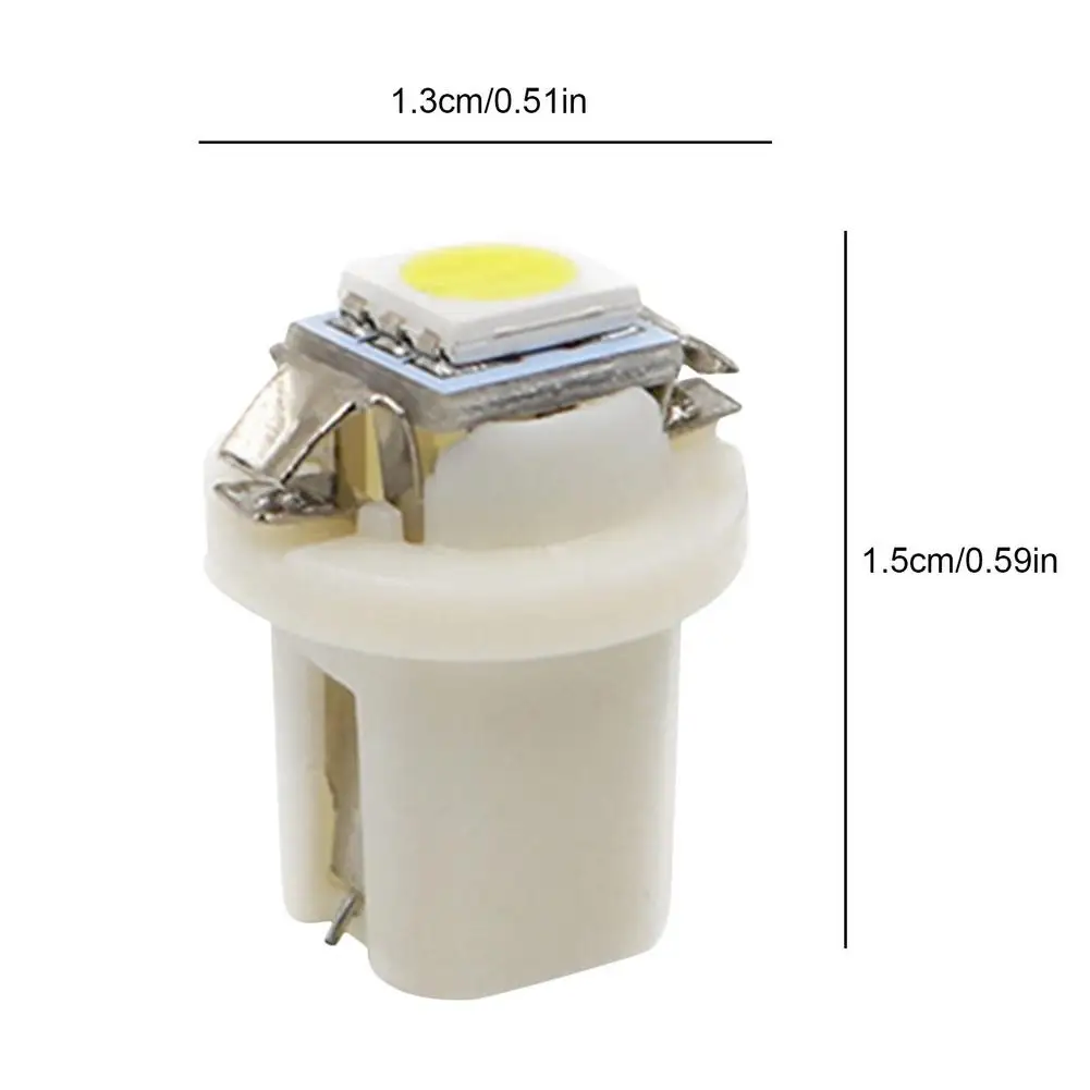 10pcs Car Panel Dashboard Indicator Light B8.5D 509T B8.5 T5 Super Bright LED Lamp Auto Board Instrument Panel Lamp car dashboard light bulbs