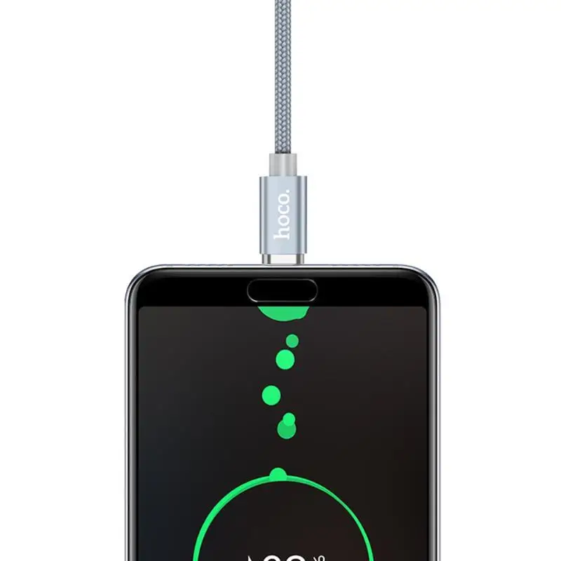 HOCO 1 м Магнитный кабель Micro usb type C кабель передачи данных для быстрой зарядки Microusb type-C Магнитный провод зарядного устройства для телефона Xiao Android