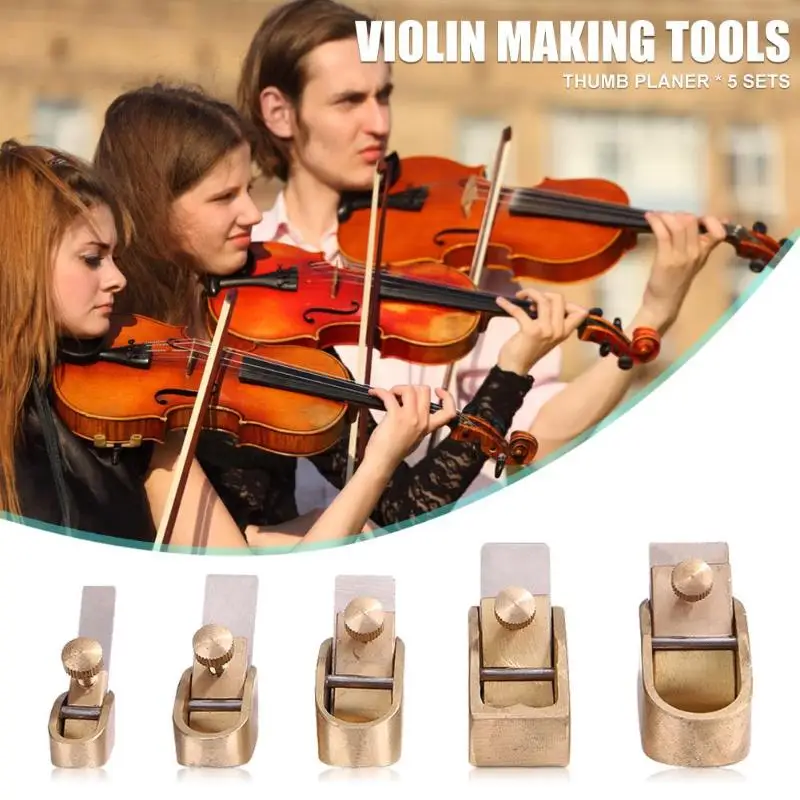 

5pcs/lot Thumb Planes Steel Durable Violin Making Gadgets Kits Sturdy Woodworking Thumb Planes Make Instrument of Violin