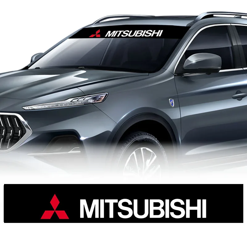 

1pcs Car Front Back Window Reflective Stickers Windshield Decals for Mitsubishis ASX Lancer Pajero Outlander L200 EVO Lancer EX