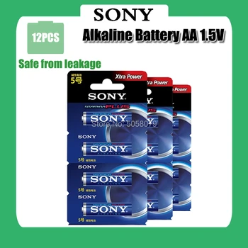 

12pcs Original Sony LR6 1.5V AA Alkaline Battery For Electric toothbrush Toy Flashlight Mouse clock Dry Primary Battery