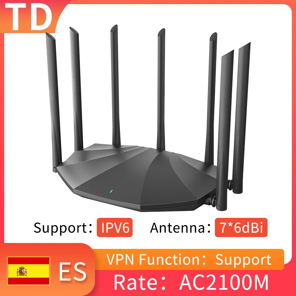 TD AC1200M Gigabit Dual-Band Wireless Router with High Gain Antennas Home Home Coverage WiFi Repeater Multi Language Router 