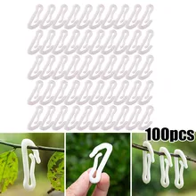 100PCS Plastic Clamp Plant Grafting Clip Plastic Gardening Tool For Watermelon Plastic Clip Garden Tool Accessories 100PCS Plastic Clamp Plant Grafting Clip Plastic Gardening Tool For Watermelon Plastic Clip Garden Tool Accessories