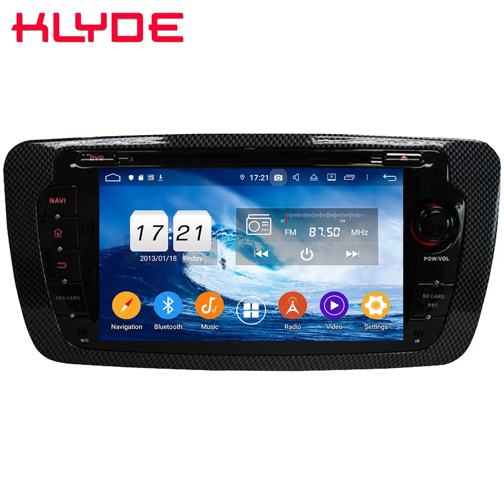 buy Klyde 4G Android 9 Octa Core 4GB RAM 64GB ROM DSP BT Car DVD Multimedia Player For Seat Ibiza MK4 6J SportCoupe Ecomotive Cupra
