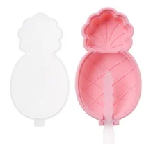 pink Силиконовая форма для Фруктового мороженого с крышкой, форма для льда, домашняя форма для мороженого, форма для мороженого - Цвет: pink