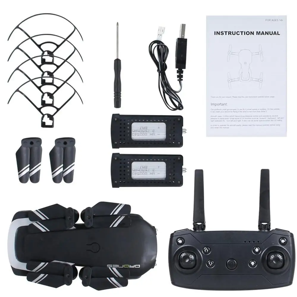 H2 2,4G складной мини RC селфи Дрон 30/200500/w 4KHD камера Wifi FPV Дрон с оптическим потоком позиционирования RC Квадрокоптер Дрон - Цвет: SB 4K 2B