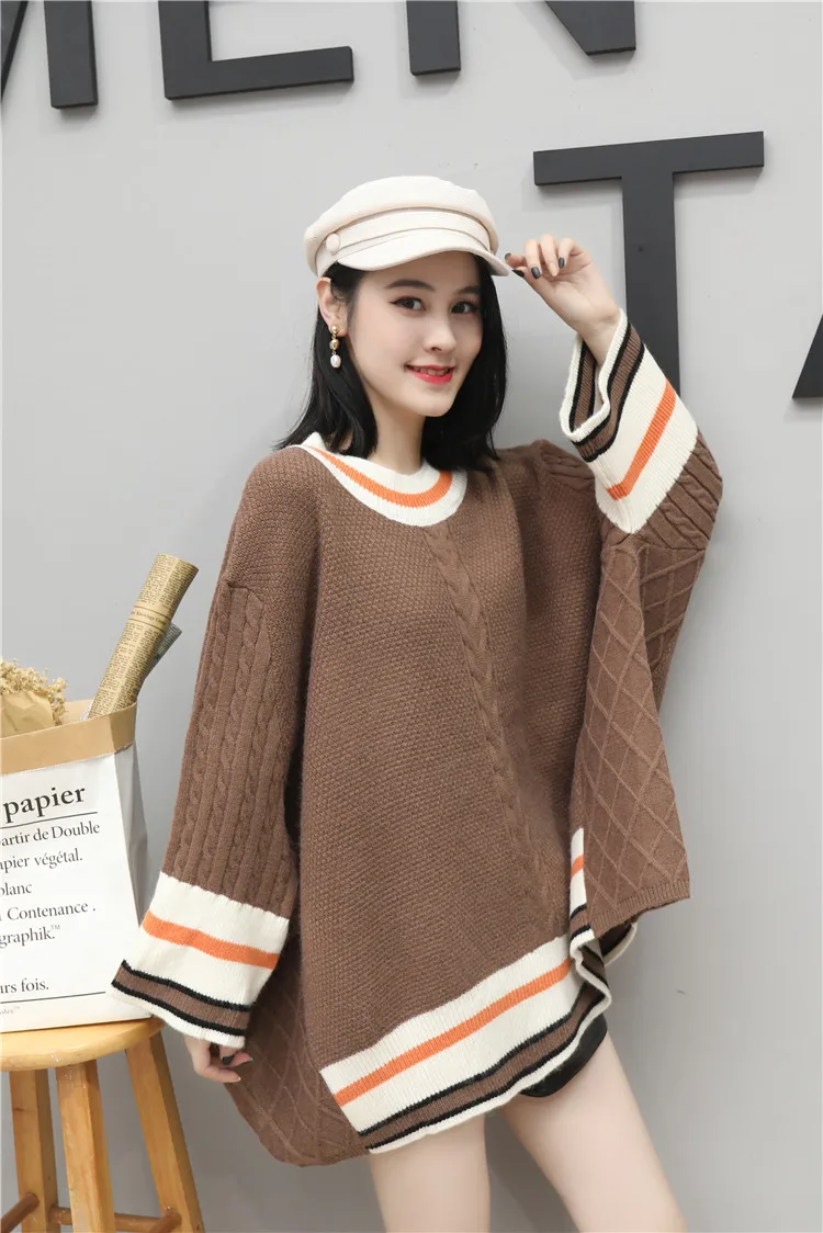 H. SA pull femme nouveaute женский черный кашемировый свитер с рукавами летучая мышь джемпер оверсайз пуловеры в стиле панк черные топы
