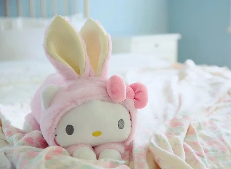 Милый My Melody da er gou поворотный Банни бумага мягкая игрушка мультфильм кролик уха кукла диспенсер ткани чехол 0,28