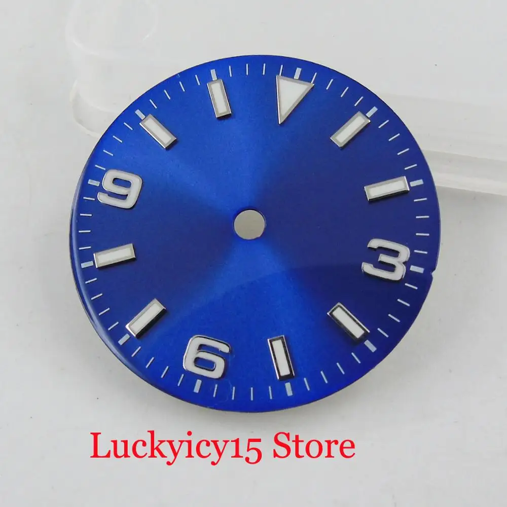 

Nologo 29MM Blue Watch Dial Plate Fit MIYOTA Automatic Movement