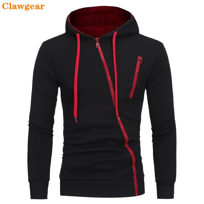 

2019 New Clawgear Hoodies Men Autumn Casual Long Sleeve Hoodie Men Sweatshirts Slim Zipper Hoody Sweatshirt Men Hooded