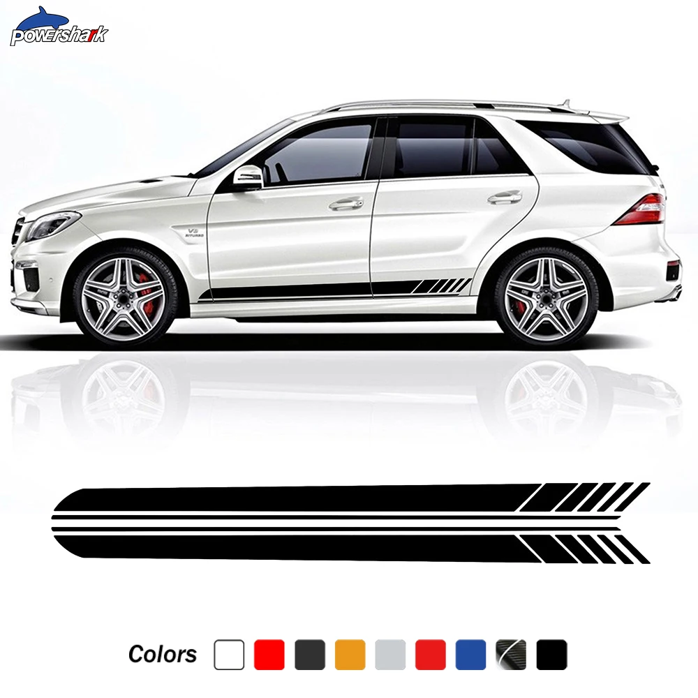 Наклейка для юбки Mercedes Benz ML Class W164 W163 W166 ML320 ML350 ML63 AMG 2 шт. | Автомобили и мотоциклы