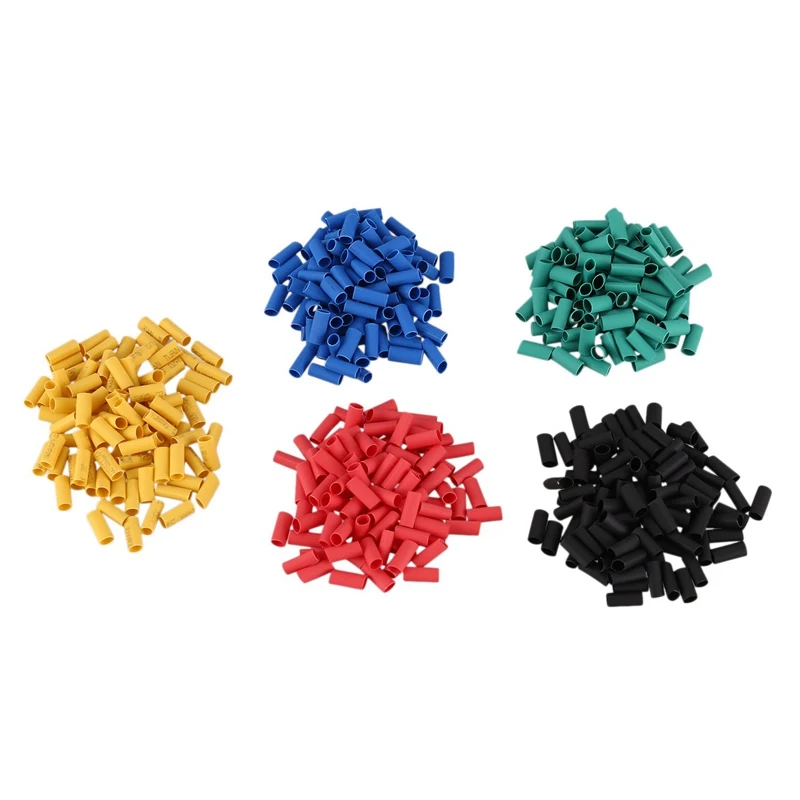 Top-500pcs 5 Цвет 10 мм φ3. 0 мм 2:1 термоусадочные трубки провода Обёрточная бумага, 5 Цвет