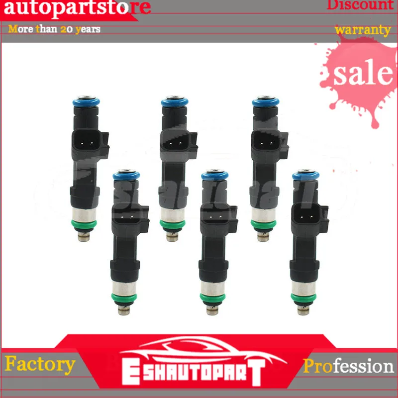 6 шт. топливный инжектор 0280158020 для Jeep Liberty Dodge Dakota Mitsubishi Raider 3.7L