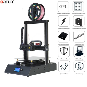 

Ortur V1 V2 DIY 3D printer High Precision Large size Mainboard PETG Build Plate Power Off Resume Easy Build ORTUR FDM 3D Printer