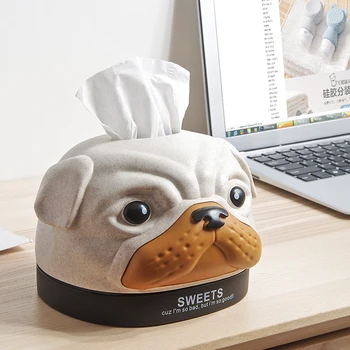 

Paper Extraction Box Desktop Tissue Box Household Living Room Creative Multifunctional Remote Control Storage Simple and Cute