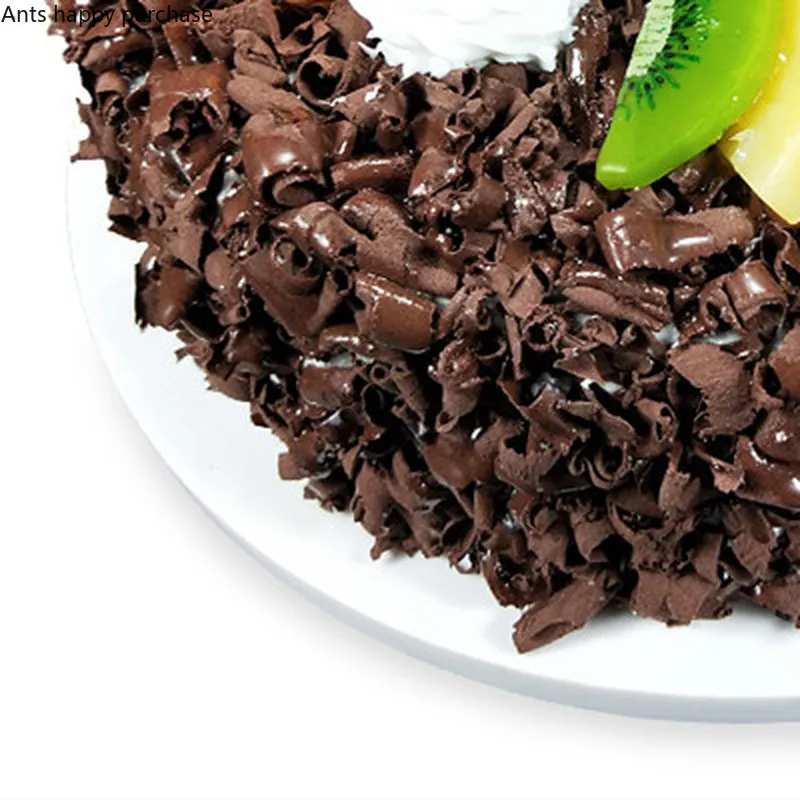 Fruit Cake Model BirthdayFake Cake Model Dessert Shop Window Sample Decoration Arrangement Chocolate Color Simulation Sample
