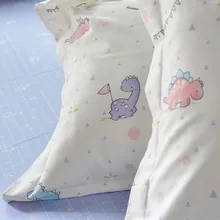 Полуметровый цветной динозавр принт хлопок детская ткань спальный мешок Кровать Простыня длинноволокнистая хлопковая ткань T1162