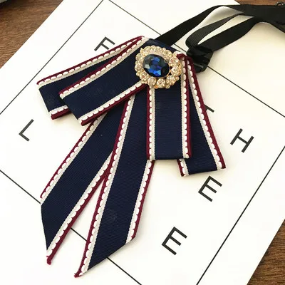15X11CM Большой ручной работы полосы ткани имитация жемчуга для рубашки булавка шеи галстук-бабочка, бант аксессуары одежды модные вечерние свадебные украшения - Цвет: 15X11CM