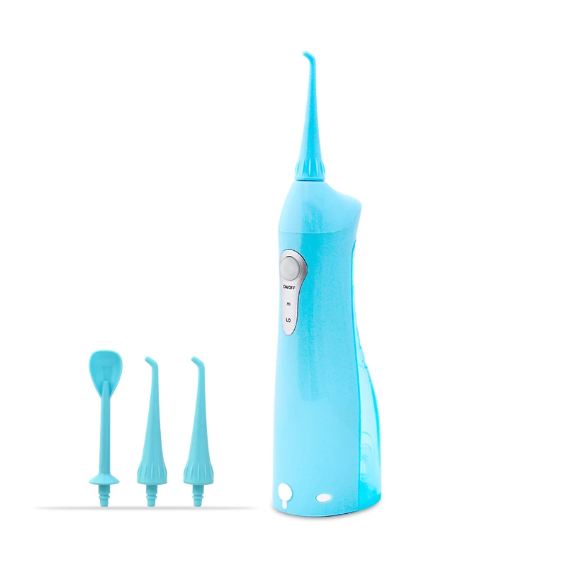 Sky blue Водный импульсный ирригатор для полости рта, портативные беспроводные ирригаторы, аккумуляторные батареи, зубья флоссера - Цвет: Sky blue
