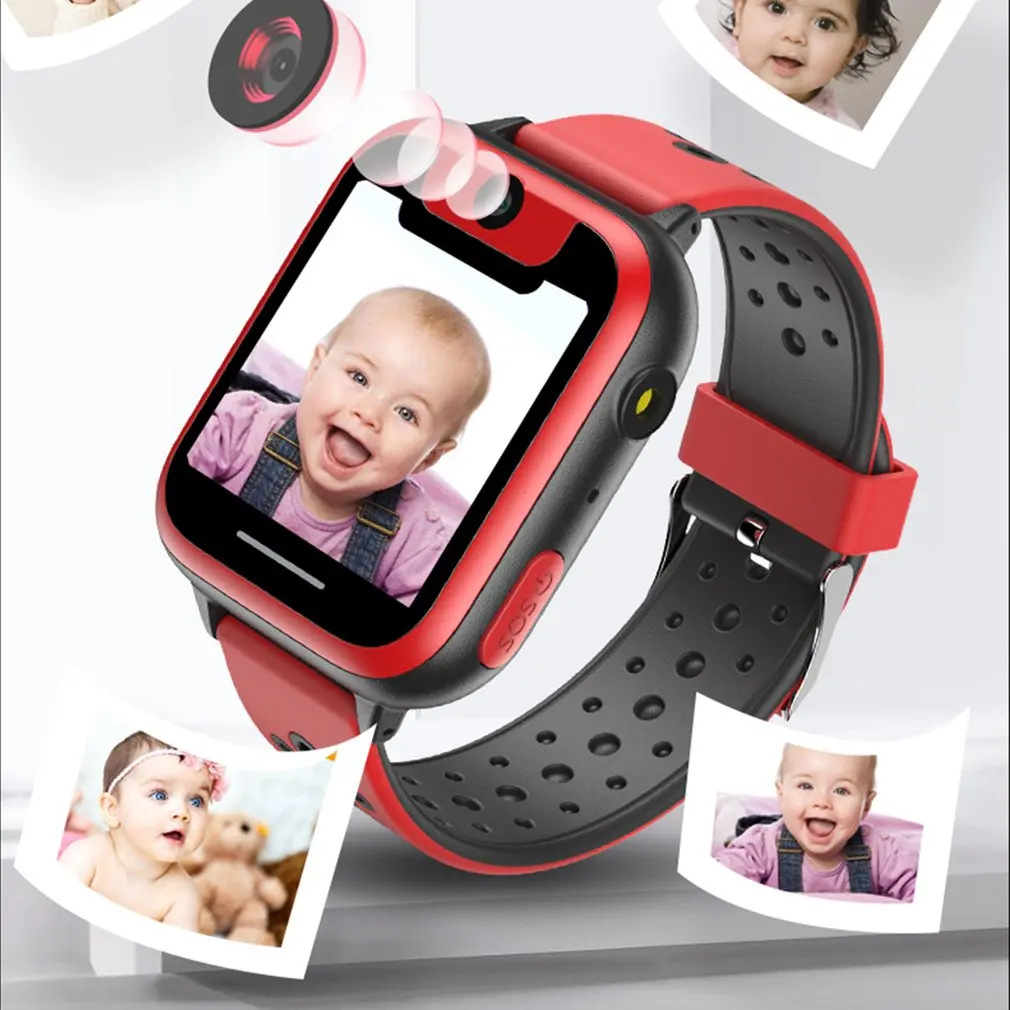 S6 Touch Screen GPS Location Flashlight Camera Kids Game Children Smart Watch SOS Emergency Alarm Low-power Alarm