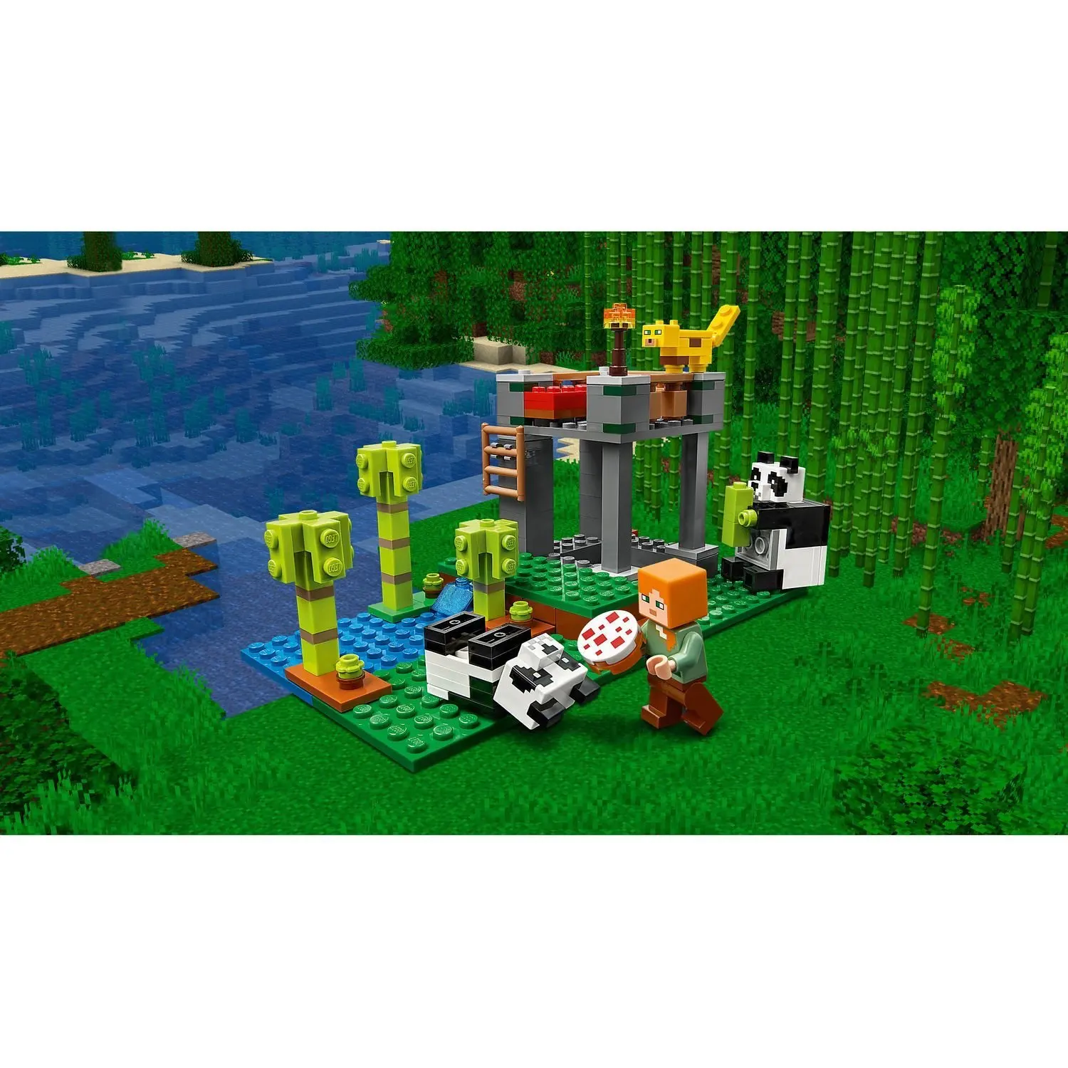Designer Lego Lego Minecraft kennel panda 21158 Designer Lego Lego Minecraft kennel panda 21158