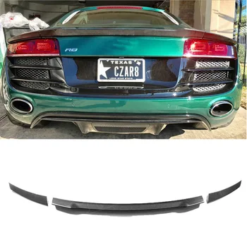 

r8 Carbon Spoiler for audi R8 v8 v10 Wing Lip Sticker car styling 2-Door 2008-2015