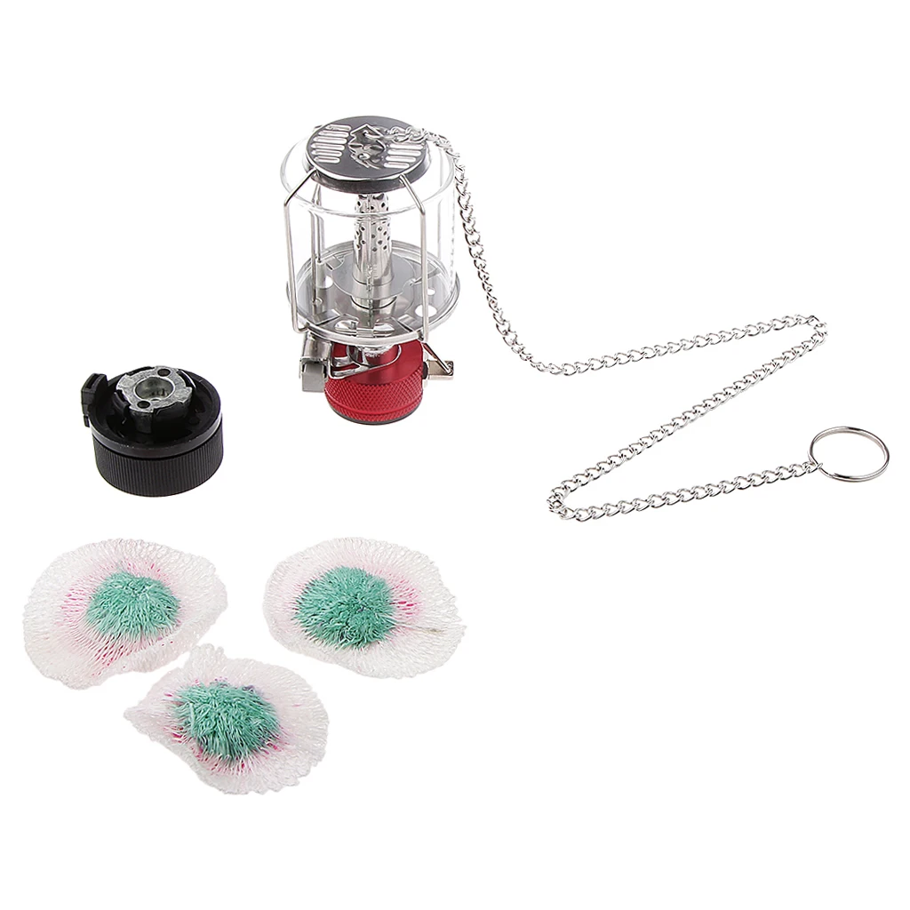 

Portable Mini Camping Lantern Gas Lamp Tent Light with Hanging Chain