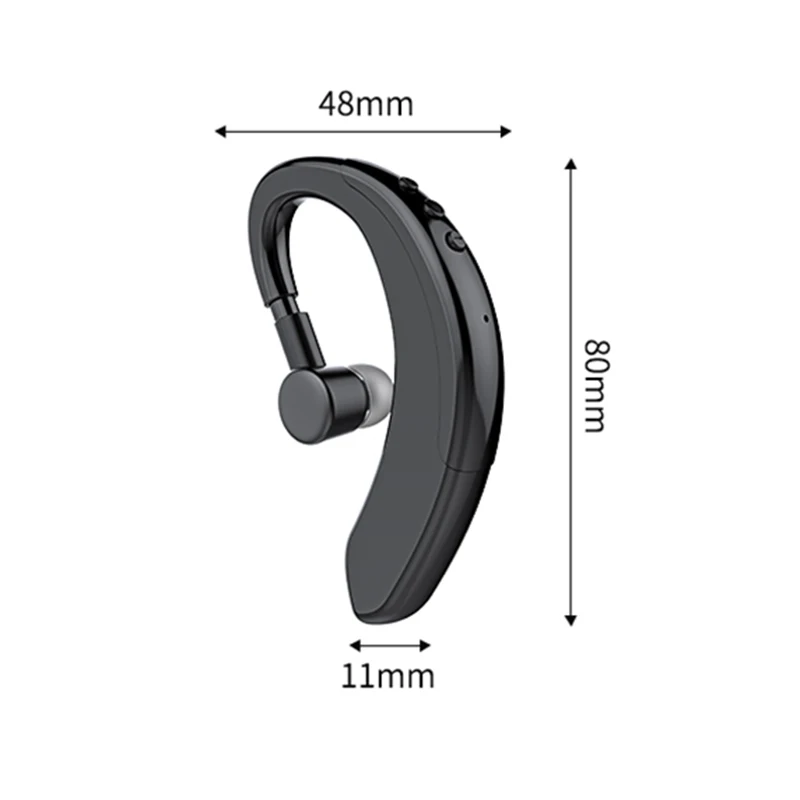 Беспроводные наушники Bluetooth 5,0, стерео наушники с Ушными крючками, Спортивная гарнитура с микрофоном, деловые наушники для вождения
