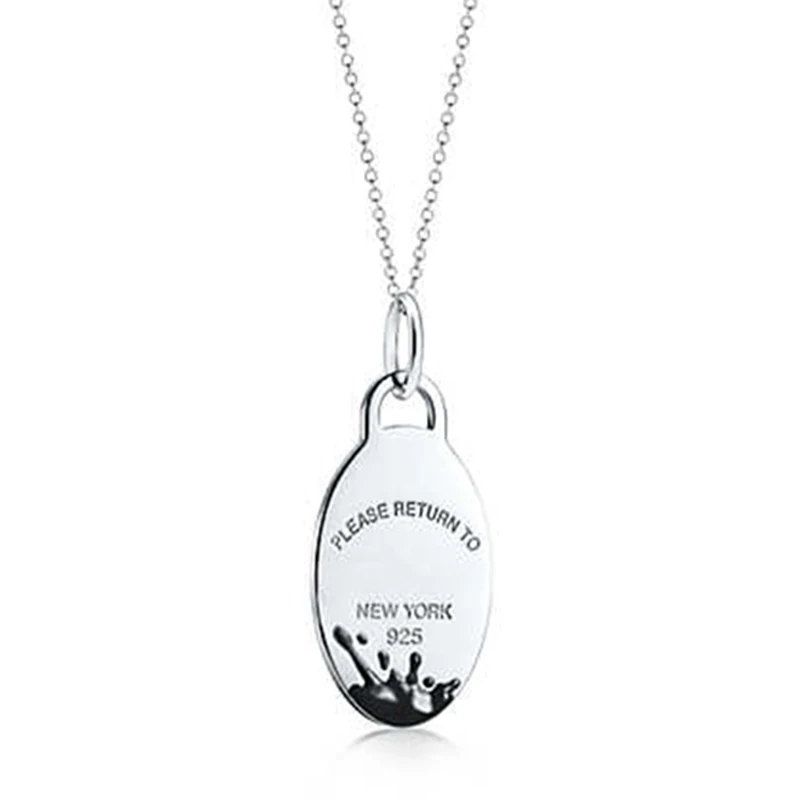 Болгария Высокое качество 925 стерлингового серебра и сердечком для девочек классическое ожерелье подходит для девочек подарок на день рождения ювелирные изделия - Окраска металла: 3